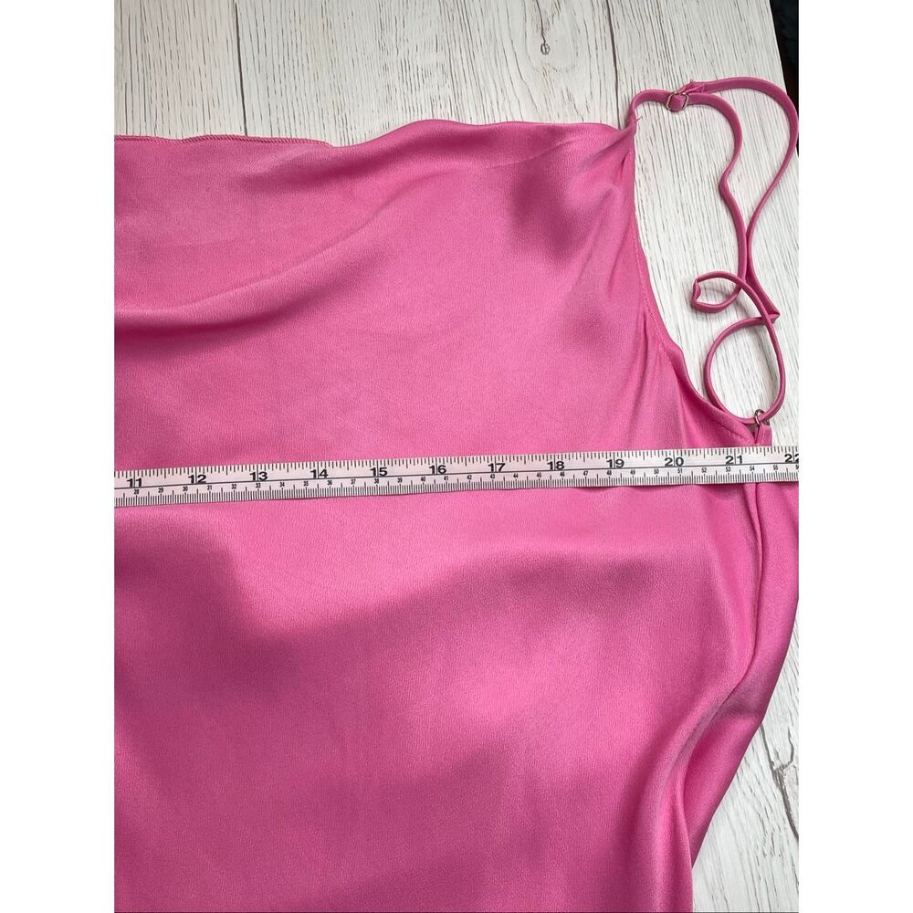 Meshki Jade Cowl Neck Backless Maxi Dress With Slit Pink Size XXL - Picture 7 of 10